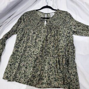 Sadie and Sage Boho Chic Longsleeve Floral Blouse